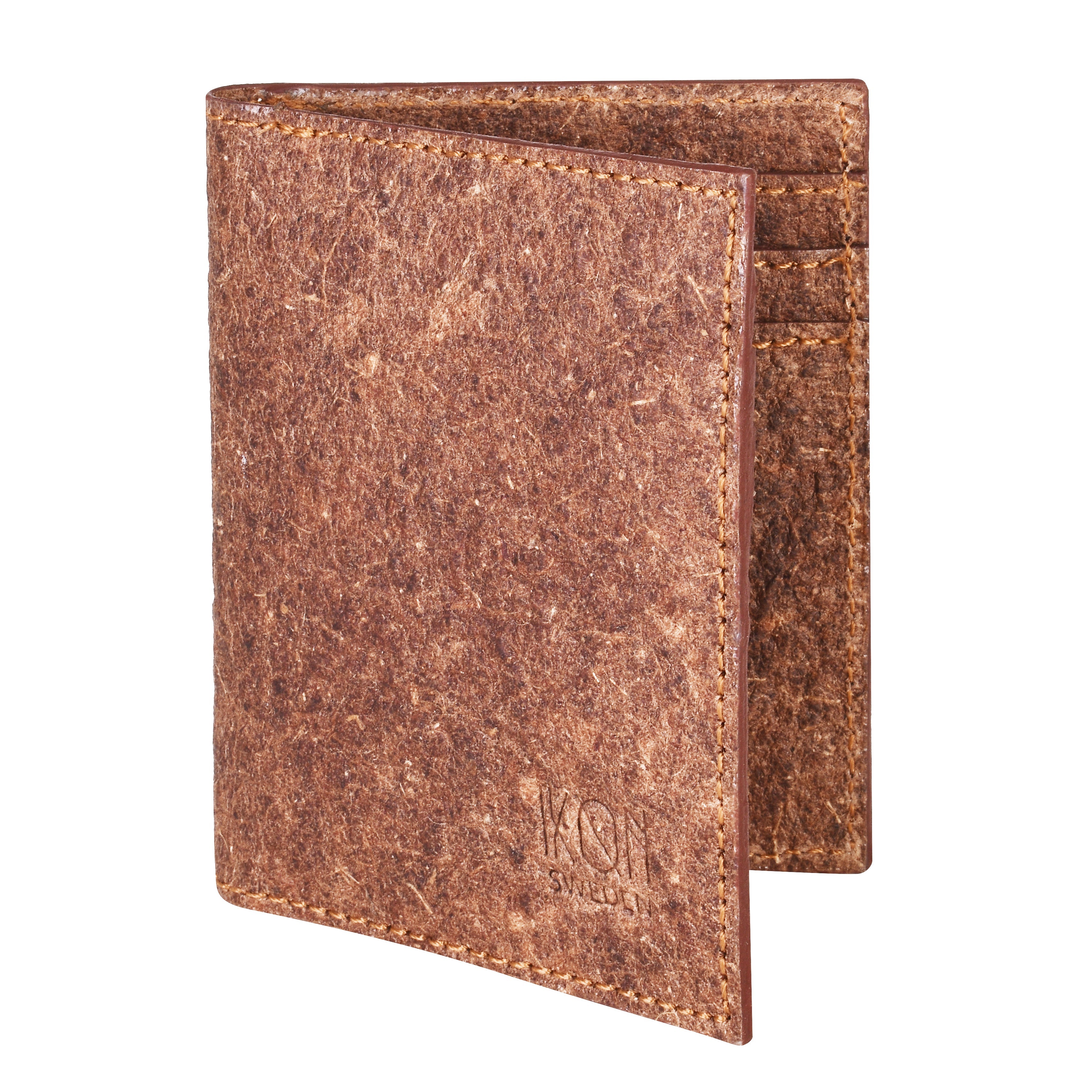 BiFold-Kartenetui aus Kokosnussleder – Cutch Brown-0