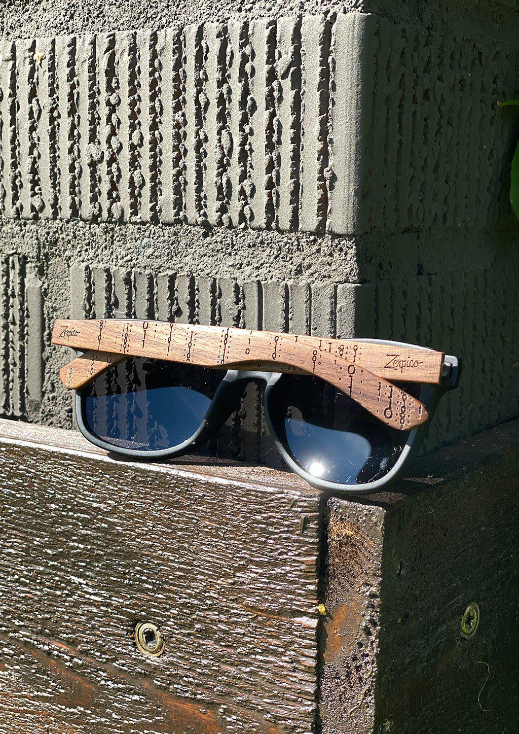 Eyewood | Engraved wooden sunglasses - Binary-6