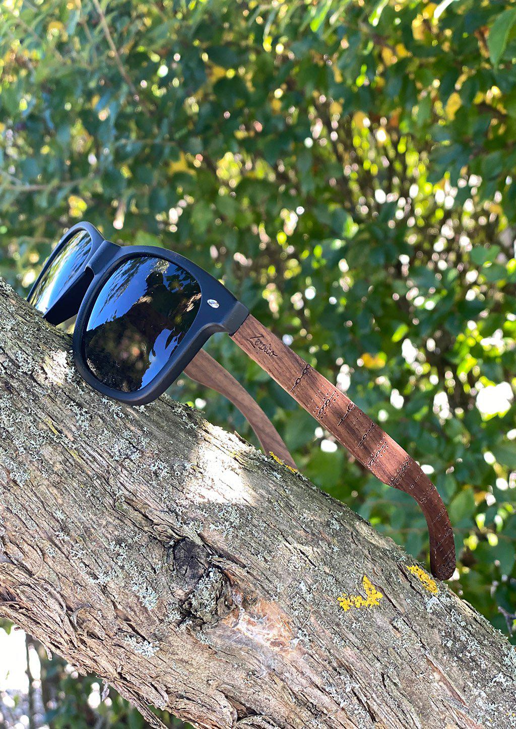 Eyewood | Engraved wooden sunglasses - Binary-7