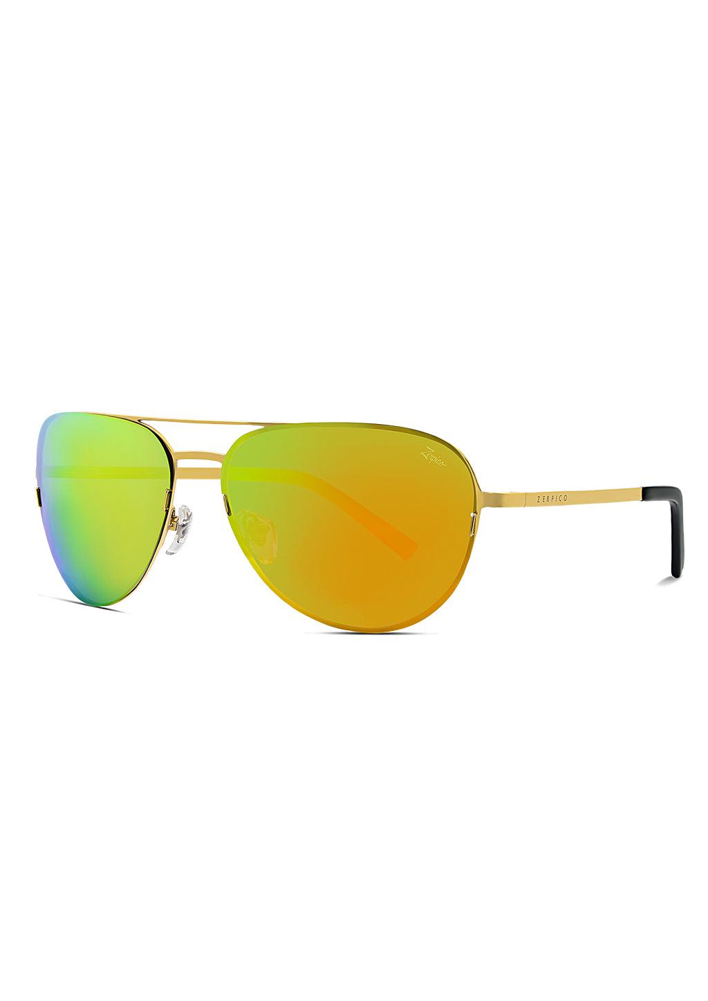Titanium Aviator Sunglasses - V2 - 24K GOLD Plated-12