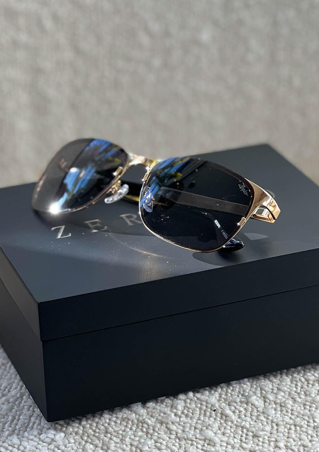 Titanium Wayfarer Sunglasses - V2 - 24K GOLD Plated-11