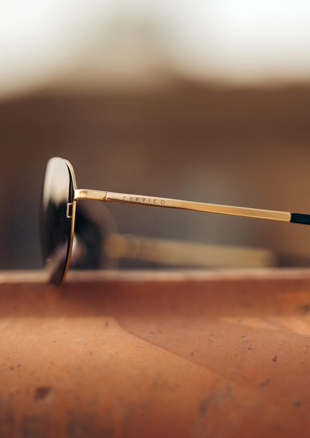 Titanium Aviator Sunglasses - V2 - 24K GOLD Plated-11