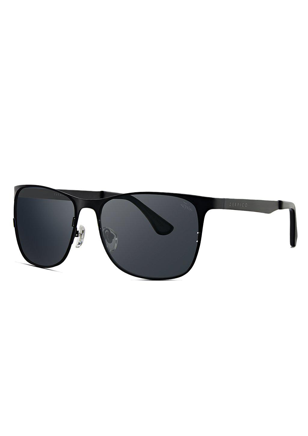 Unisex Sonnenbrille - Titanium Wayfarers - V2 - Changeable Lenses-11