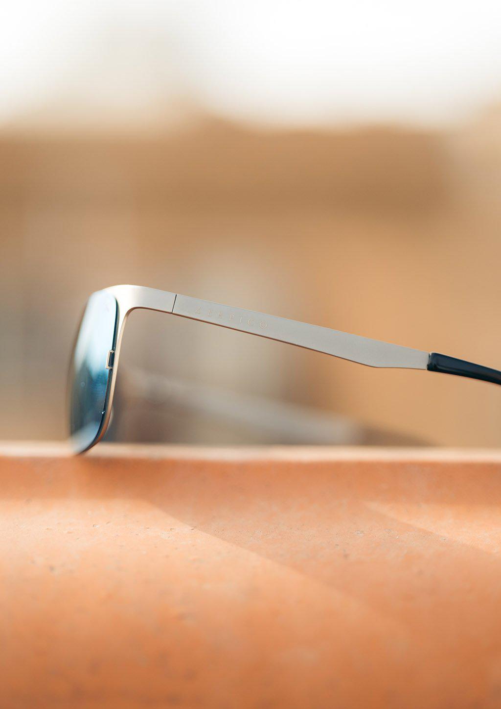 Unisex Sonnenbrille - Titanium Wayfarers - V2 - Changeable Lenses-10