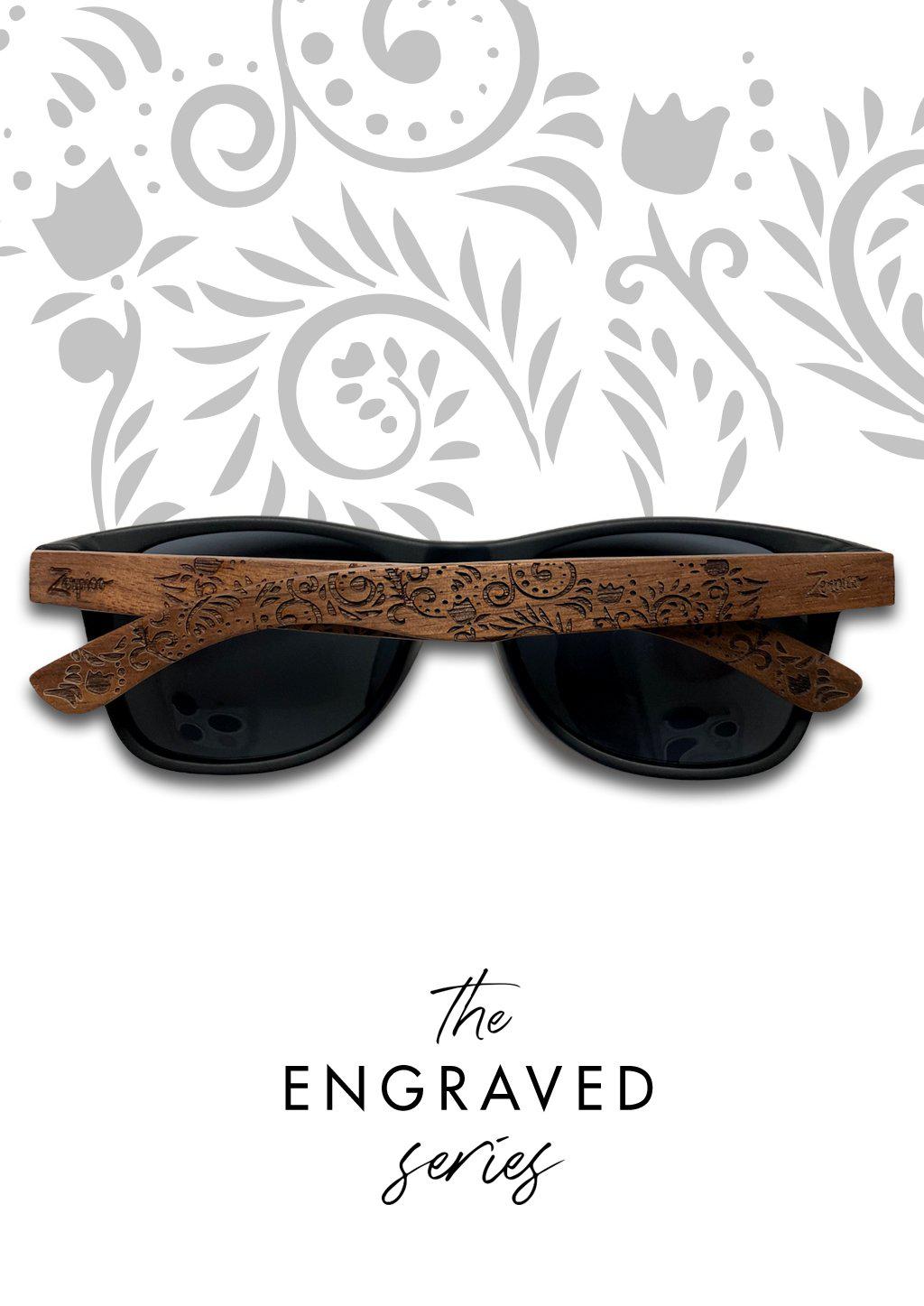Eyewood | Engraved wooden sunglasses - Oasis-1
