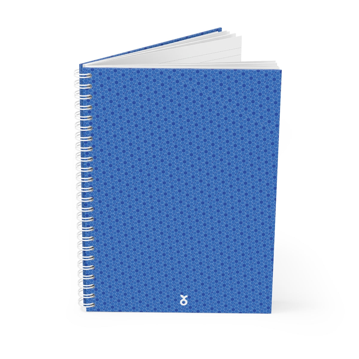 Blaues gewundenes Notizbuch-0
