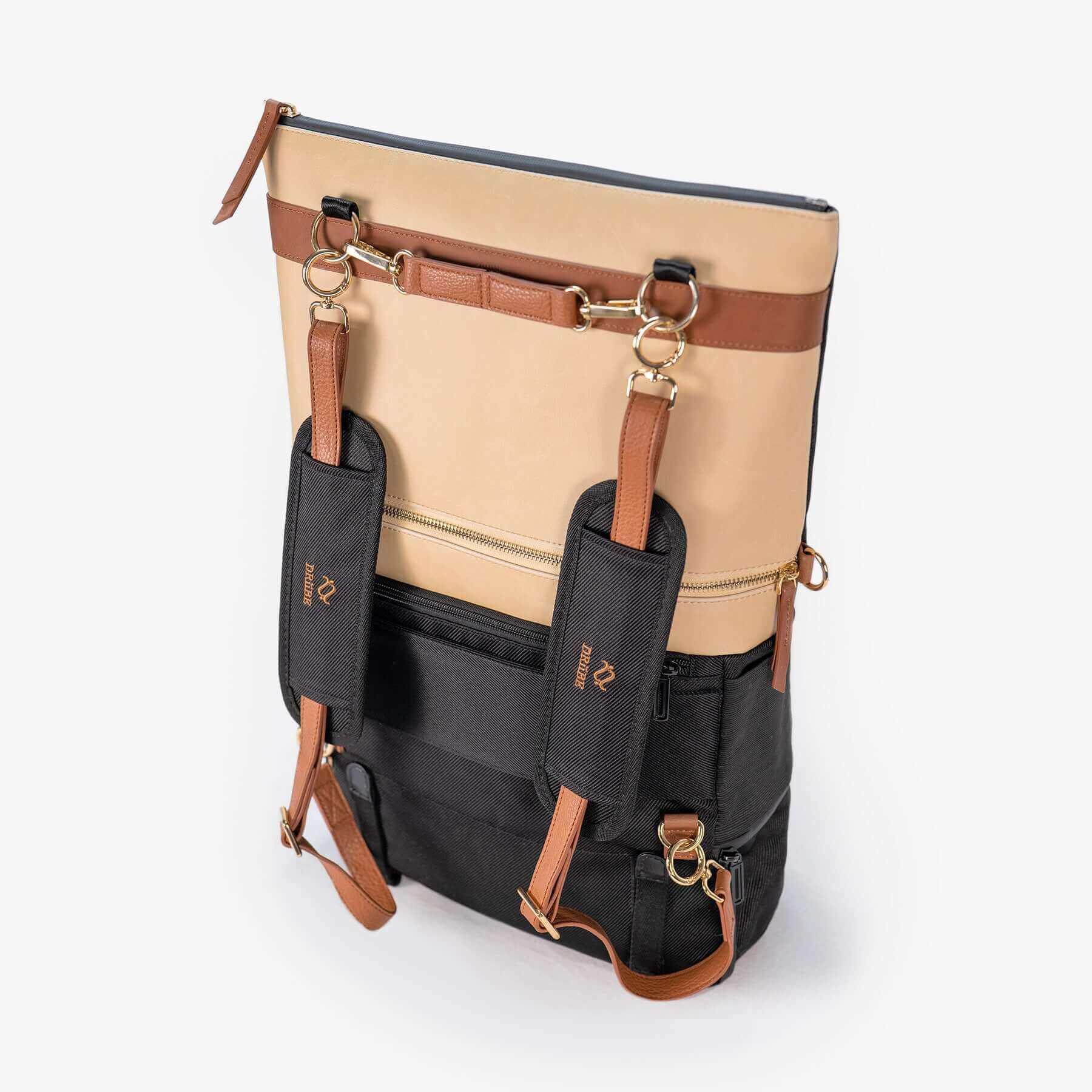 DAKOTA 3 in 1 Convertible Backpack Purse, Sand-0