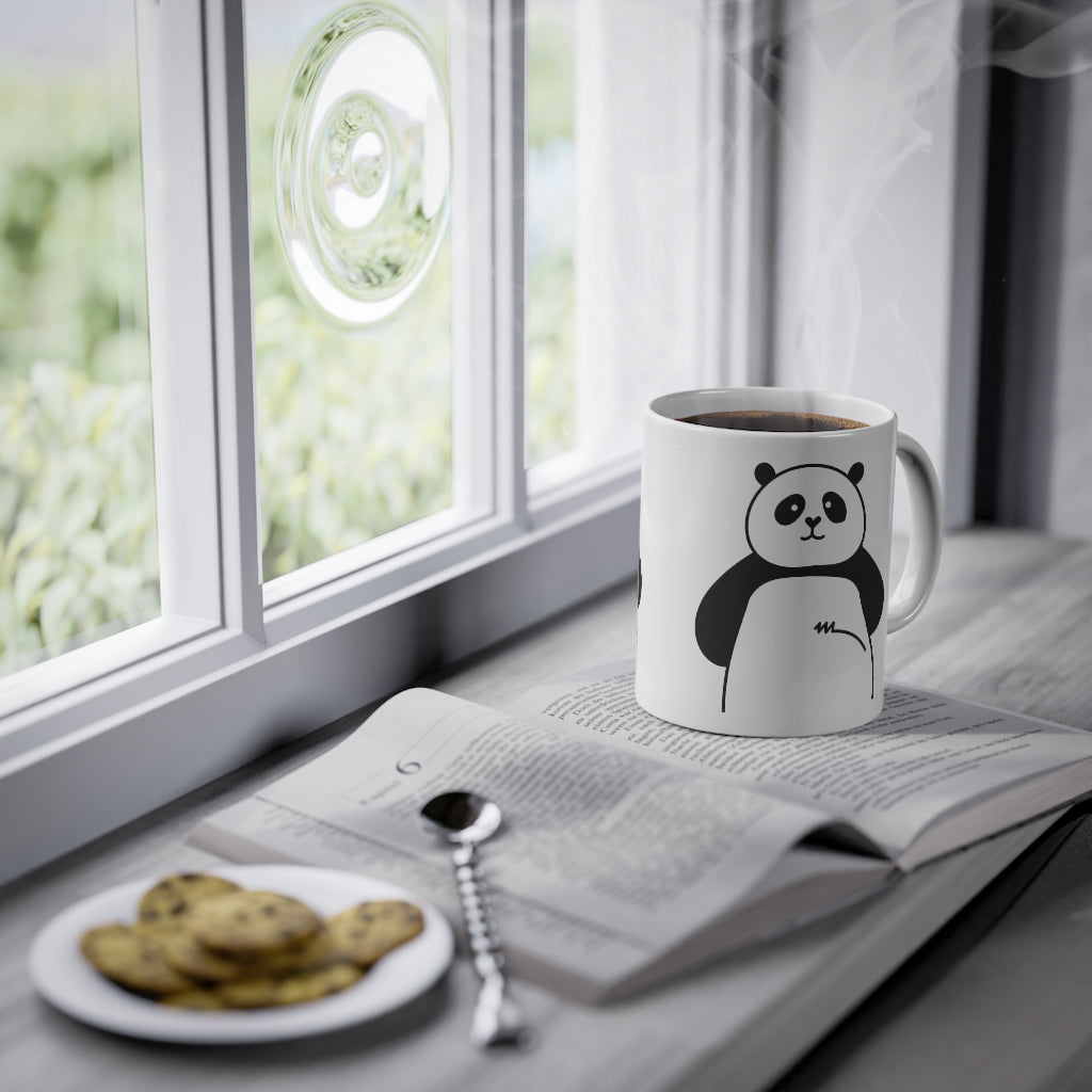 Cute Panda mug funny bear mug, weiß, 325 ml / 11 oz für Panda-Liebhaber-6