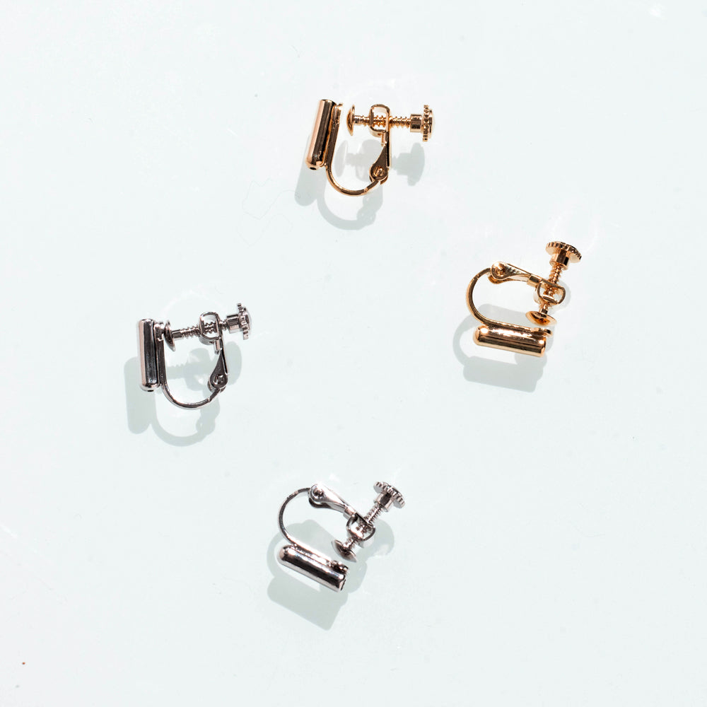 DIY-Bedarf - Ohrclips (1 Paar, gold/silber) - DIY supply - ear clips (1 pair, gold/silver)-0