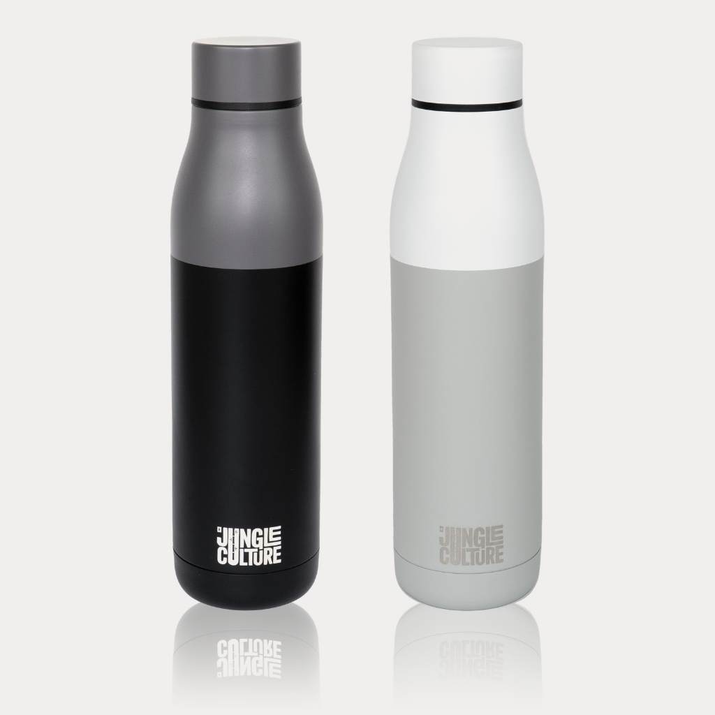 Reusable Stainless Steel Water Bottle (Matt Effect White)-8