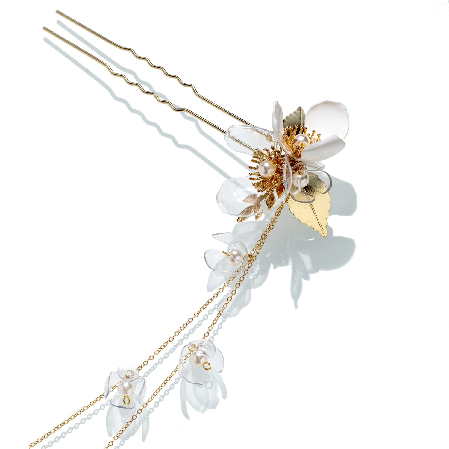 Elegante florale Kanzashi-Haarnadel - Elegant Floral Kanzashi Hairpin-0