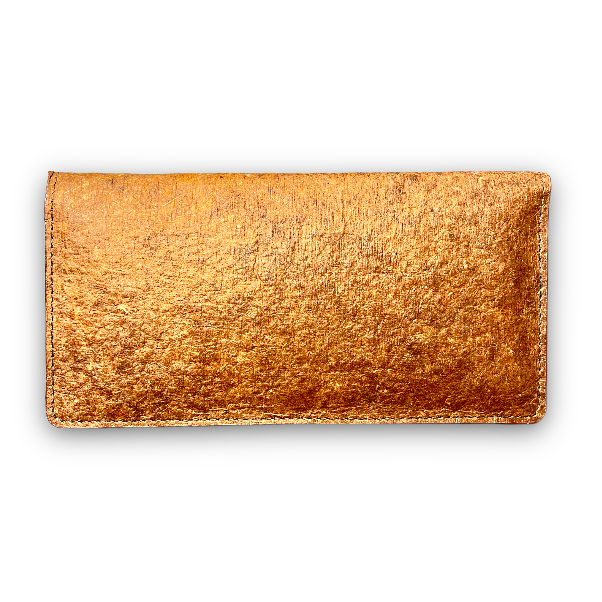 Schmales Portemonnaie aus Kokosnussleder – Cutch Brown-3