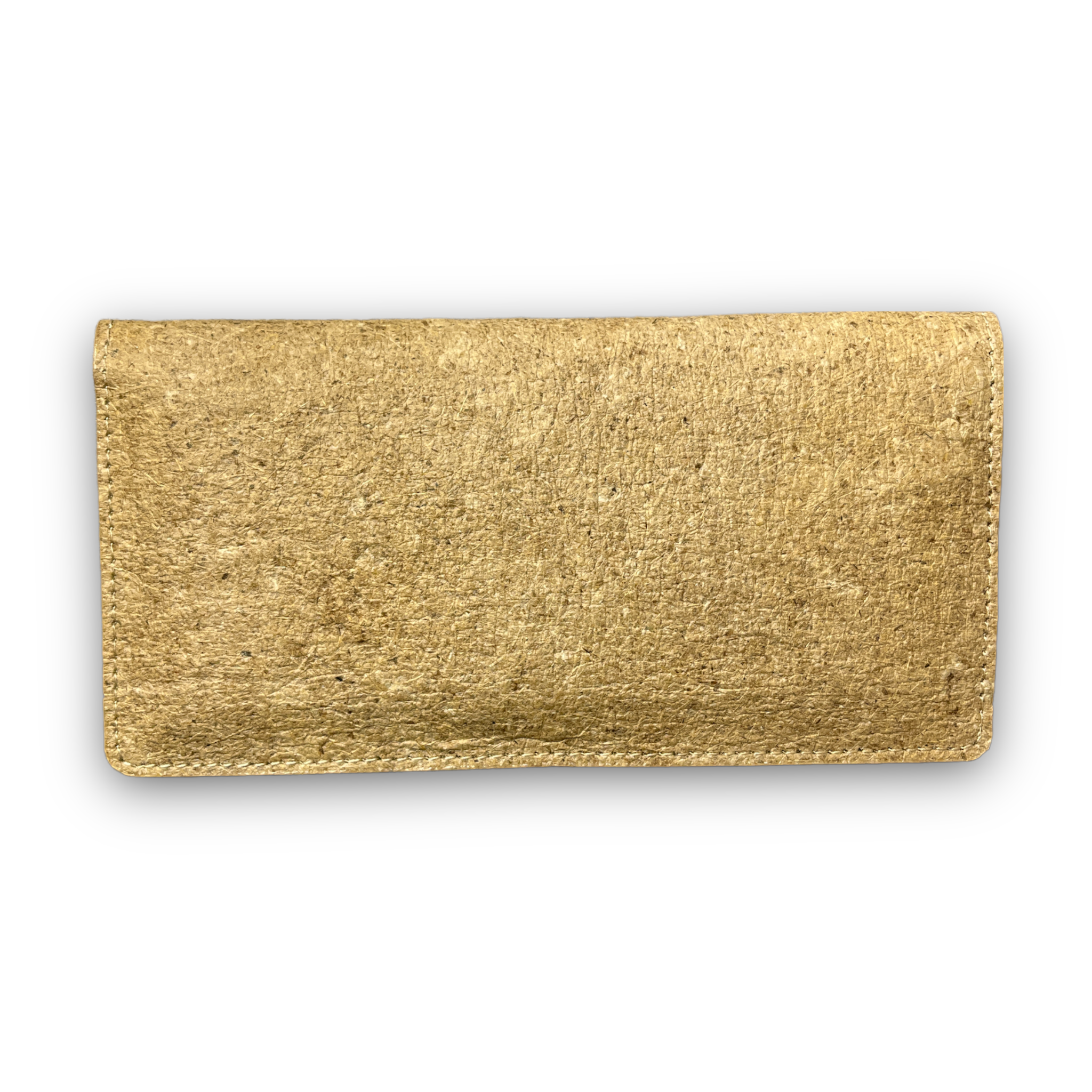 Schmales Portemonnaie aus Kokosnussleder – Beige-2
