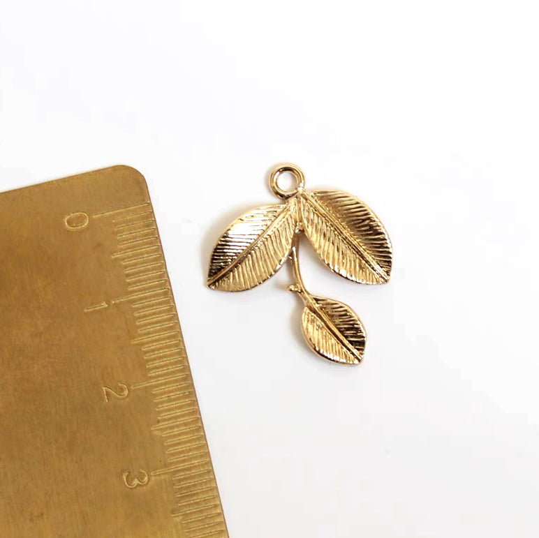 DIY supply - Jasmine flower leaf (gold/silver)-0