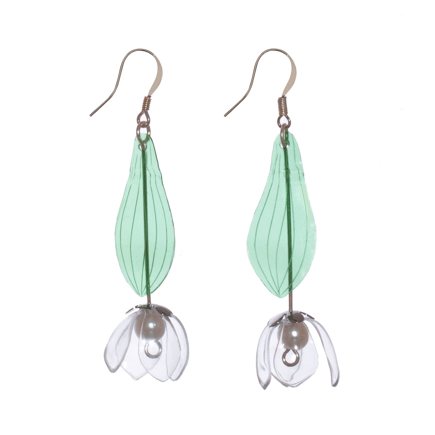 Blumenohrringe – Maiglöckchen - Just a Flower Earrings - Lily of the Valley-1
