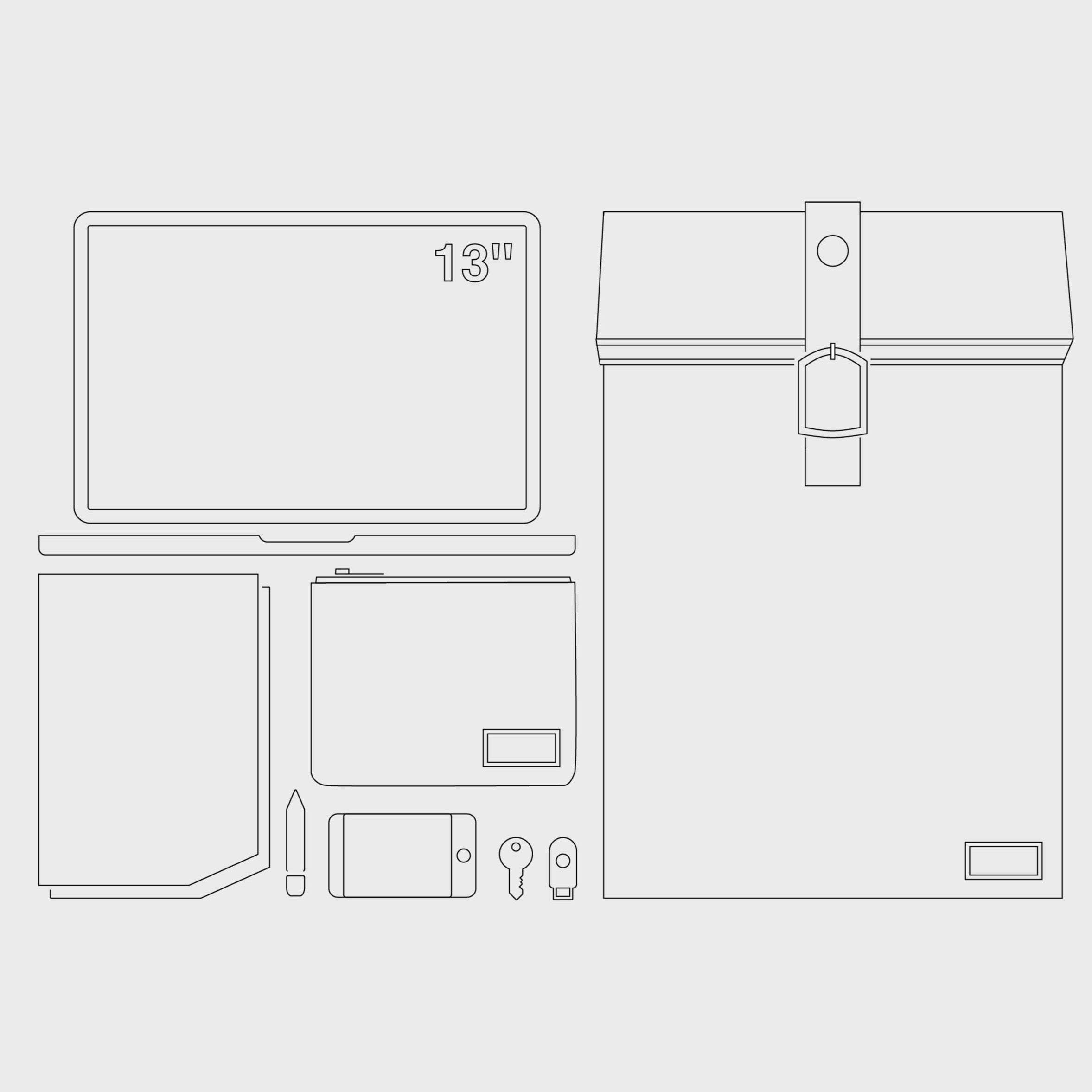 Oak Kraftpapier Rucksack-4