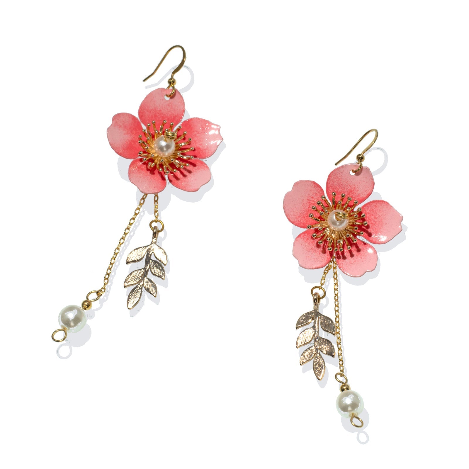 Kirschblüten-Sakura-Frühlingstropfen-Ohrringe - Cherry Blossom Sakura Spring Drop Earrings-0