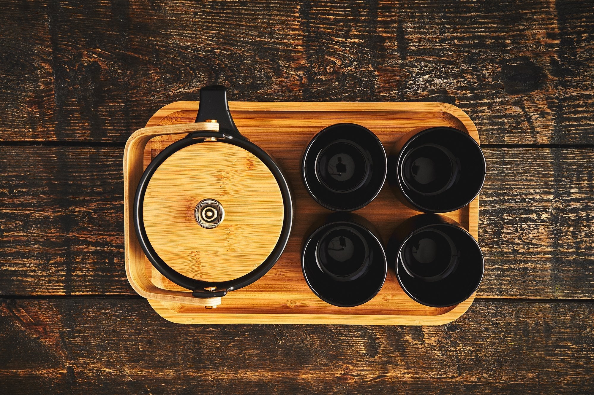 The Eichu Tee-Set aus schwarzer Keramik-2